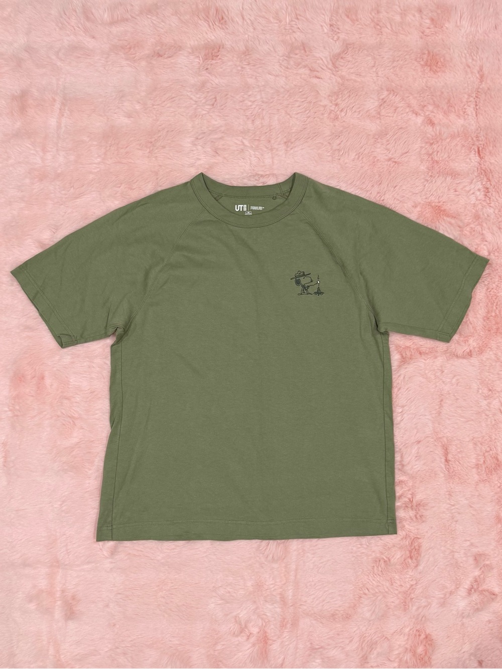 Uniqlo UT Snoopy Green Camping T-Shirt